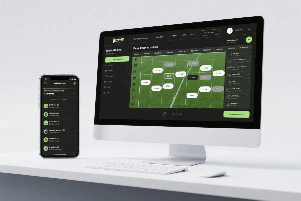 西甲赛程与直播界面示意